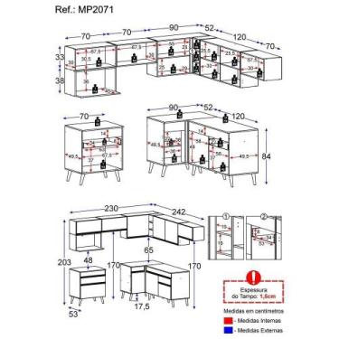 Imagem de Cozinha Completa De Canto Veneza Armário E Balcão Branca - MULTIMOVEIS