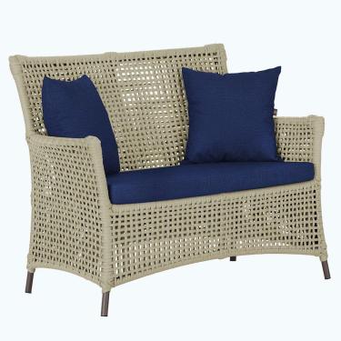 Imagem de 1 Sofá área Externa Igapó Alumínio Marrom Corda Náutica E10 Rami