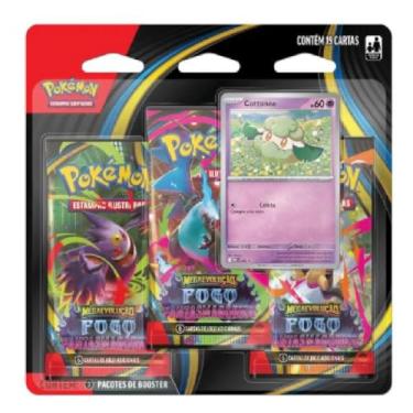 Imagem de Pokemon Blister Triplo - Pacotes de Booster de Megaevolução - Fogo Fantasmagorico - SORTIDO