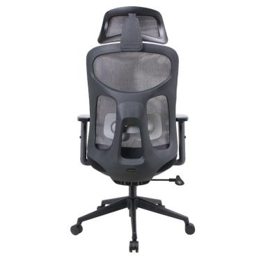 Imagem de Cadeira Escritório Nr-17 Everest Presidente C- Braços Fratini Encosto Tela Mesh Preta Base Rodízio