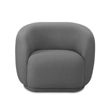 Imagem de Poltrona Orgânica Giratòria Decorativa Bell Cinza Lansofbr