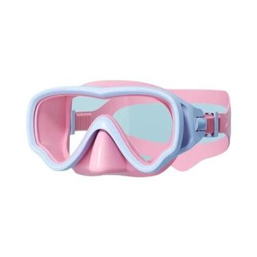 Imagem de Máscara De Mergulho Facial Completa Para Crianças, Conjunto De Snorkel
