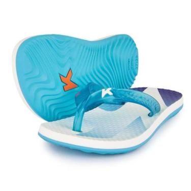Imagem de Chinelo Infantil Kenner Summer Clean Kids - Branco e Azul - 31/32, 31/