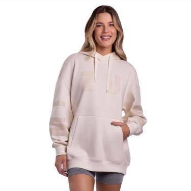 Imagem de Moletom Canguru Sportstyle Feminino Mizuno, Rosa, P