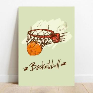 Imagem de Placa Decorativa Basket - TaColado, 30x40cm
