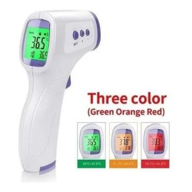 Imagem de Termômetro Digital Sensor Infravermelho Pilhas Febre Testa - Congratul