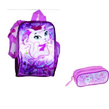 Imagem de Kit Estojo + Lancheira Luxcel Little Cat - Clio
