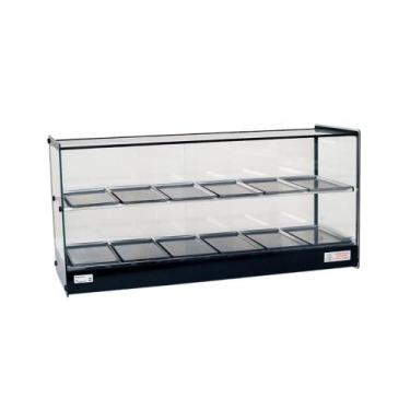 Imagem de Estufa Vitrine Quadrada Dupla Salgados 12 Bandejas EVR Titã, 220V
