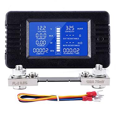 Imagem de Kiboule Visor LCD Digital Medidor de Energia Solar Multímetro Amperímetro Voltímetro Monitor de Bateria Medidor de Tensão de Corrente Digital