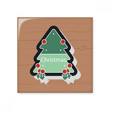 Imagem de Ícone de desenho de Natal Árvore de Natal Azulejo de cerâmica brilhante Decalque de tijolos esmaltados