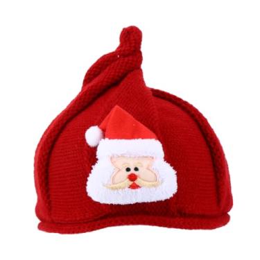 Imagem de NOLITOY 1 Unidade chapéu de natal chapéu para crianças gorros de natal tiara chapéus de papai noel chapéus de bebê chapéu infantil fofa chapelaria acessórios de cabelo gorro de lã filho