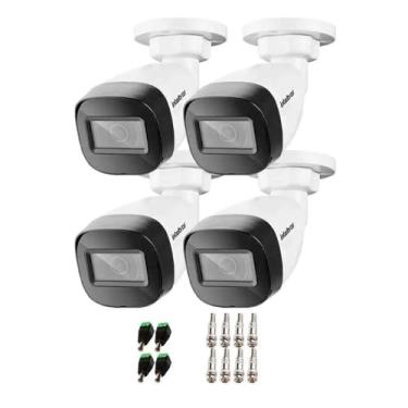 Imagem de Kit 04 Câmeras Intelbras Vhd 3230 B Sl Bullet Starlight Full Hd 1080p com Ir 30m tecnologia Hdcvi e visão noturna colorida + conectores