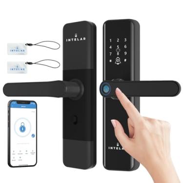 Imagem de Fechadura Inteligente, Fechadura de porta de Entrada sem Chave, Fechadura de porta com Impressão Digital, Fechadura Digital de porta WiFi Tuya