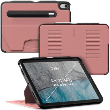 Imagem de ZUGU CASE for iPad Air Gen 4 & 5 10.9 Inch (2020/2022) - Protective, Ultra Thin, Magnetic Stand, Sleep/Wake Cover - Desert Rose