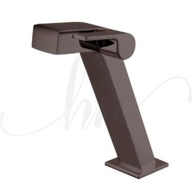 Imagem de Torneira de Pia para Banheiro Trend Luxo Aço Corten ¼ de Volta - HOME 
