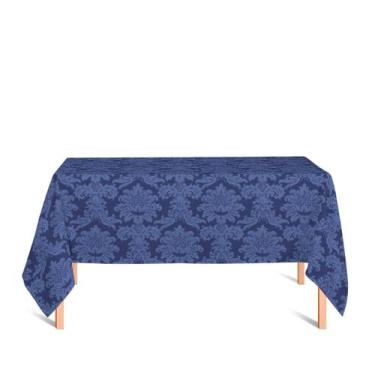 Imagem de Toalha de Mesa Retangular em Tecido Jacquard 100% Poliéster Medalhão A