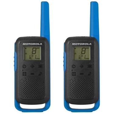 Imagem de Walkie Talkie Ie Motorola T-270 40 KM (Par) Preto/Azul