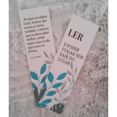 Imagem de Marca pagina Livro Marcador Tema Frase Motivacional 25 Unidades - impr