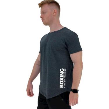 Imagem de Camiseta Longline Masculina MXD Conceito Estampa Lateral Boxing King O