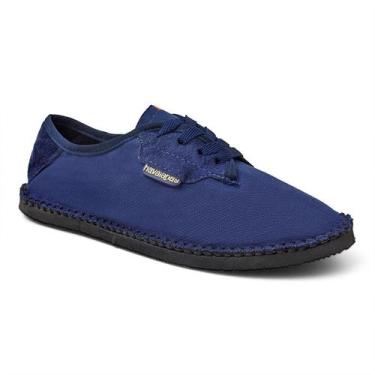 Imagem de Alpargata Sapatilha Havaianas Cadarço Cordão Origem Unissex, Azul, 37