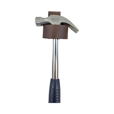 Imagem de Hide & Drink, Suporte de martelo de couro/coldre de machado/organizador de ferramentas/bainha/estojo/carpintaria, feito à mão inclui garantia de 101 anos (grande, marrom Bourbon)