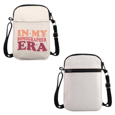 Imagem de VAMSII Sonography Tech Gift Future Sonographer Bolsa tiracolo Ultrassom Tech Bolsa de viagem Radiologia Stu-dent presente de formatura, Future Sonographer C