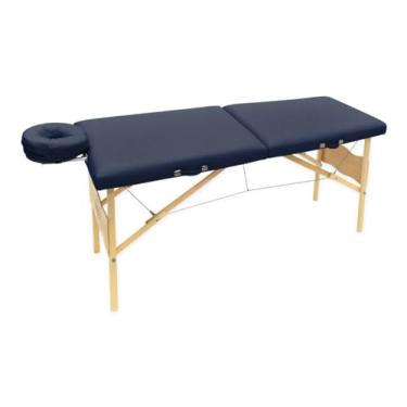 Imagem de Maca Legno Vega Azul Escuro Portátil Dobrável Massagem Tattoo Depilação