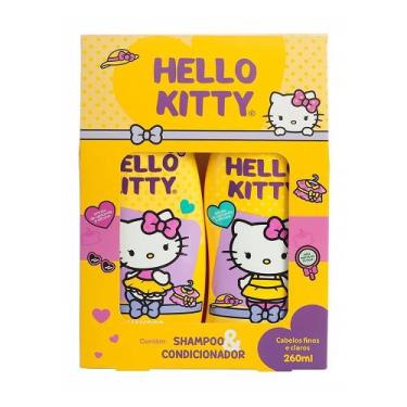 Imagem de Kit 5 Und Shampoo + Condicionador Hello Kitty Cabelos Finos 260ml