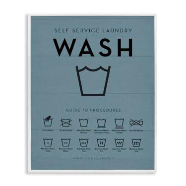 Imagem de Stupell Industries Quadro de lembretes de lavanderia branco emoldurado Giclee Art Design por Lettered and Lined, 11 x 14