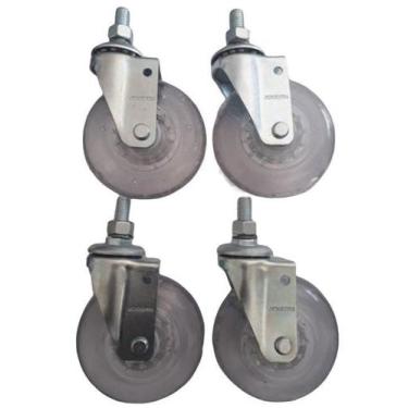 Imagem de Rodizio Para Carrinhos E Móveis Roda Gel Kit Glae 310 Gel - Movifacil