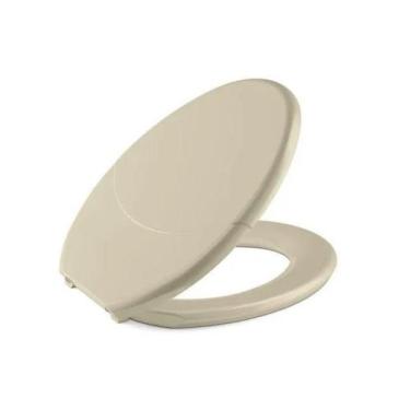 Imagem de Assento Privada Max Tigre Cinza Tampa Vaso Sanitário, Bege
