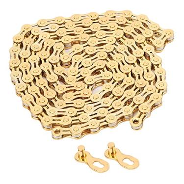 Imagem de Zaweliyo 8 Velocidades de Bicicleta Semi -oca 116 Liga As Cadeias de Bicicletas Leves Meio Ocas para Bicicleta de Estrada 1/2 x11/128