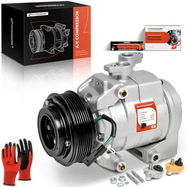 Imagem de A-Premium Compressor De Ar Condicionado Premium Com Embreagem Compatível Ford F-250 F-350 Super Duty, F-450 F-550 2017 2018 2019 2020, 6,2 L 6,8