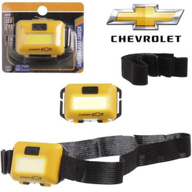 Imagem de Lanterna de cabeça com 1 led cob + alça elastica  a pilha - CHEVROLET/