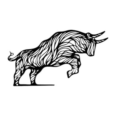 Imagem de BLWOTMOR Decoração de Parede de Metal, Presente Atraente, Decoração de Parede Elegante para Ambientes Internos, Externos, Cerca, Quintal, Casa de Fazenda