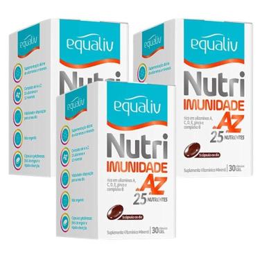 Imagem de Kit Vitamina Equaliv Nutri Imunidade Az 30 Cápsulas Em Gel 3