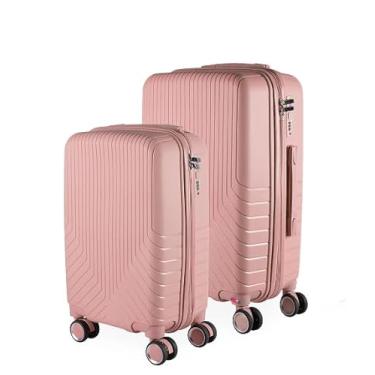 Imagem de Cj Malas Polipropileno 2 Peças P e M com Rodas 360 França - AeroMalas (Rose)