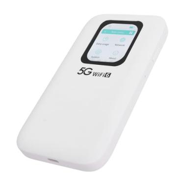 Imagem de 5G WiFi 6 Mobile Hotspot Com Slot de Cartão SIM Nano, Portátil 5G Wi Fi Router, Conecta até 16 Dispositivos, 2,01 na Tela Touch Screen Portable Dispositivo para Dormitório do