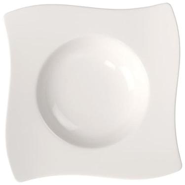Imagem de Prato para Sopa de 24 cm, Elegância e Praticidade em Sua Mesa com Formato Quadrado e Material de Porcelana Premium, Villeroy Boch, Branco