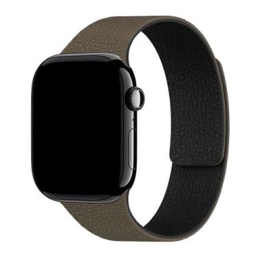 Imagem de Pulseira Borracha Magnética Link Compatível com Apple Watch - Baú do V