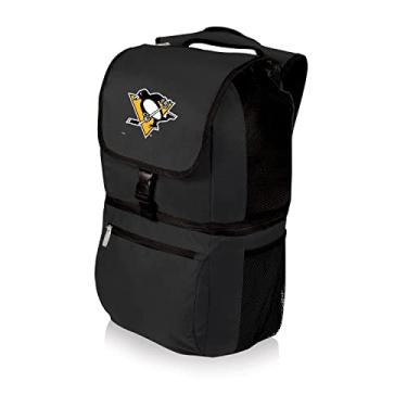 Imagem de PICNIC TIME Mochila NHL Pittsburgh Penguins Zuma Cooler, Mochila Cooler Macio, Lancheira (Preta)