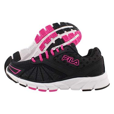Imagem de Fila Memory Electro Volt 2 Tênis de corrida feminino, Preto/Rosa Brilhante/Branco, 6.5