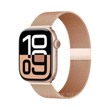Imagem de Pulseira De Malha Milanesa Para Apple Watch De 42mm-46mm, Compatível C