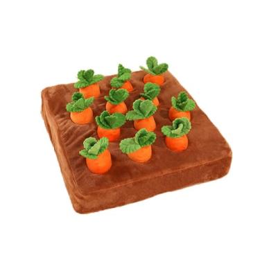 Imagem de Brinquedo de Pelúcia Interativa para Cães Carrot Quebra-Cabeça Snuffle Enriquecimento Interativo Pet Cute Harvest IQ e Gatos