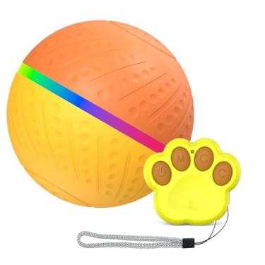Imagem de Brinquedos Interativos para Cães com Modo Dual Toy Jolly - Brinquedo Pet Controle Remoto e Função de Evitação Automática Obstáculos por Trigger Radar Bateria Recarregável Segura