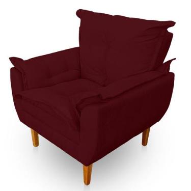 Imagem de Poltrona Opala Premium para Sala e Quarto Suede - LH Decor - Los Herma