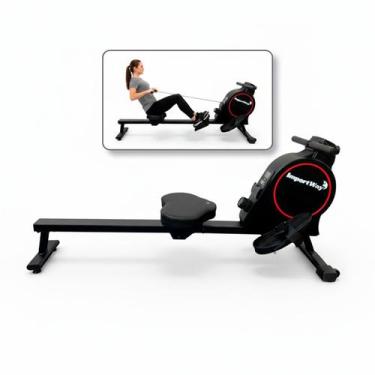 Imagem de Máquina Aparelho Simulador de Remo com Pegada Fechada p Musculação Aca