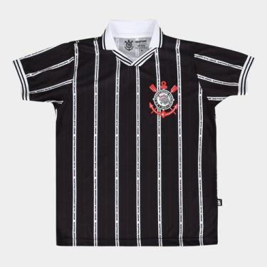 Imagem de Camiseta Infantil Corinthians, Preto, 12A