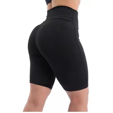 Imagem de Bermuda Legging Feminina Suplex Cintura Alta Academia Ciclista-Feminino