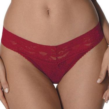 Imagem de Kit 3 Calcinhas Fio Dental Renda DeMillus Xamego 016198 Conforto Sem M